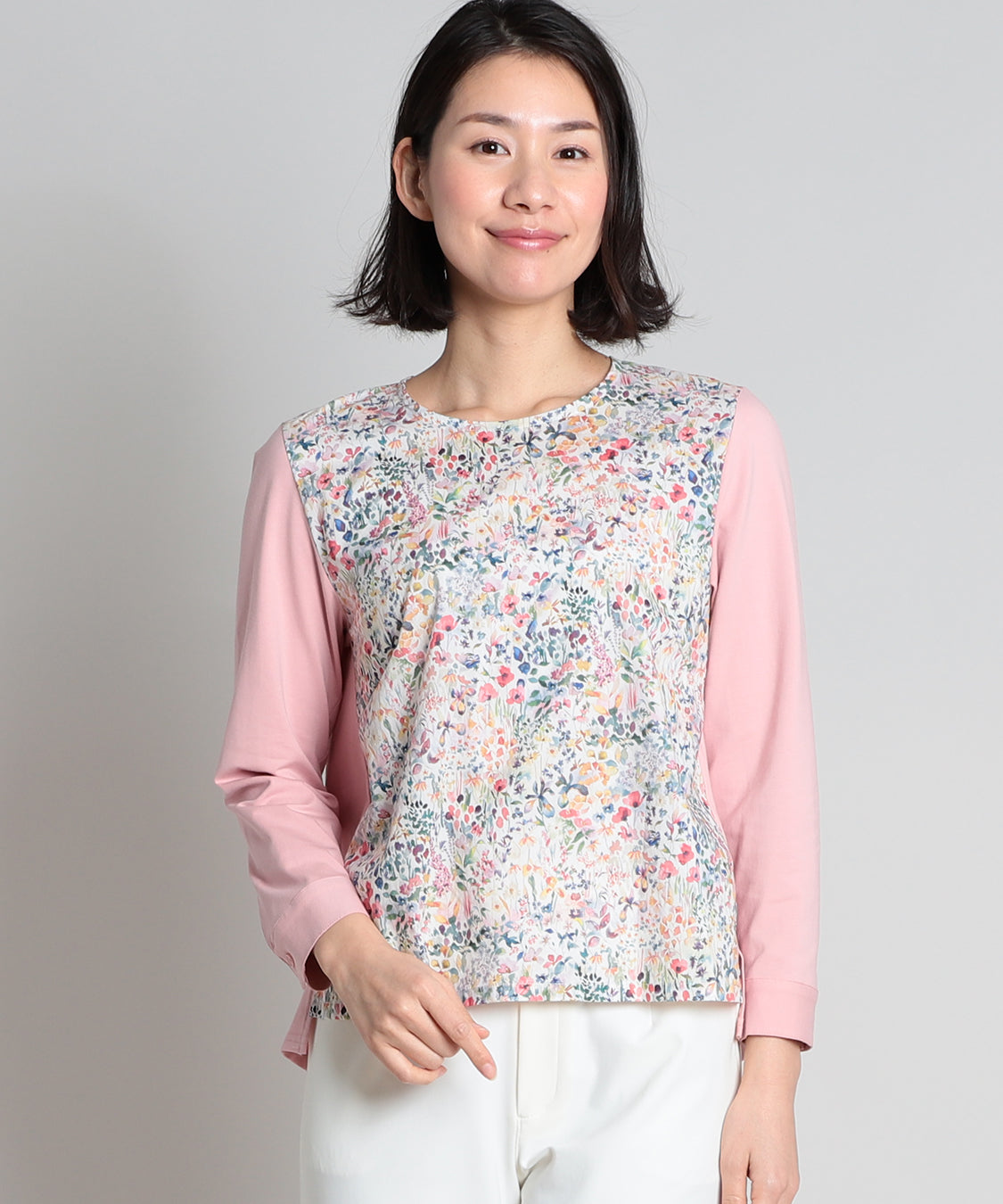 リバティ エターナルA・カット切替ブラウス リバティブラウス