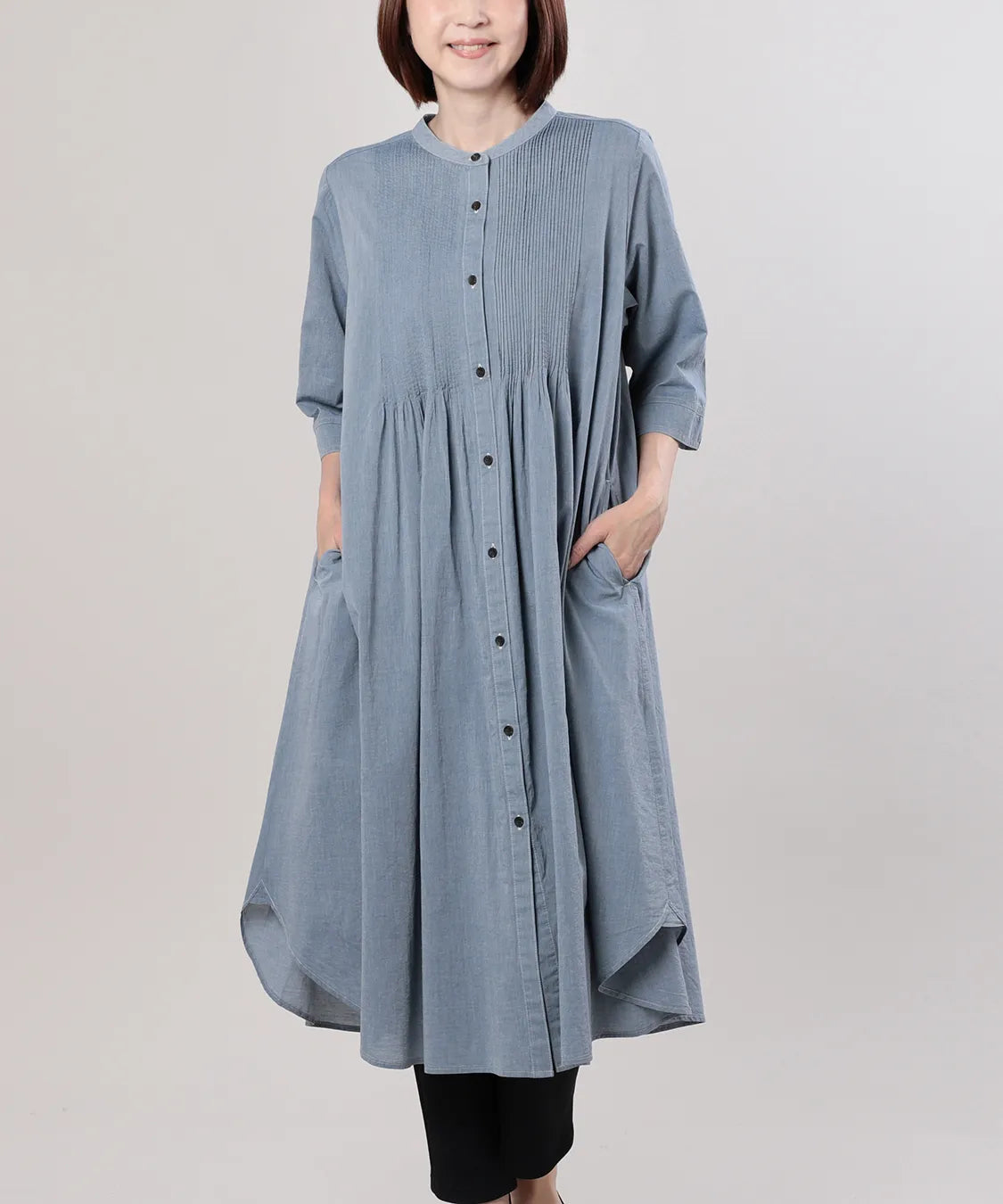 （kazuki）中古お洋服いろいろ エフォートタックシャンブレーワンピース M'ID KANSAI YAMAMOTO