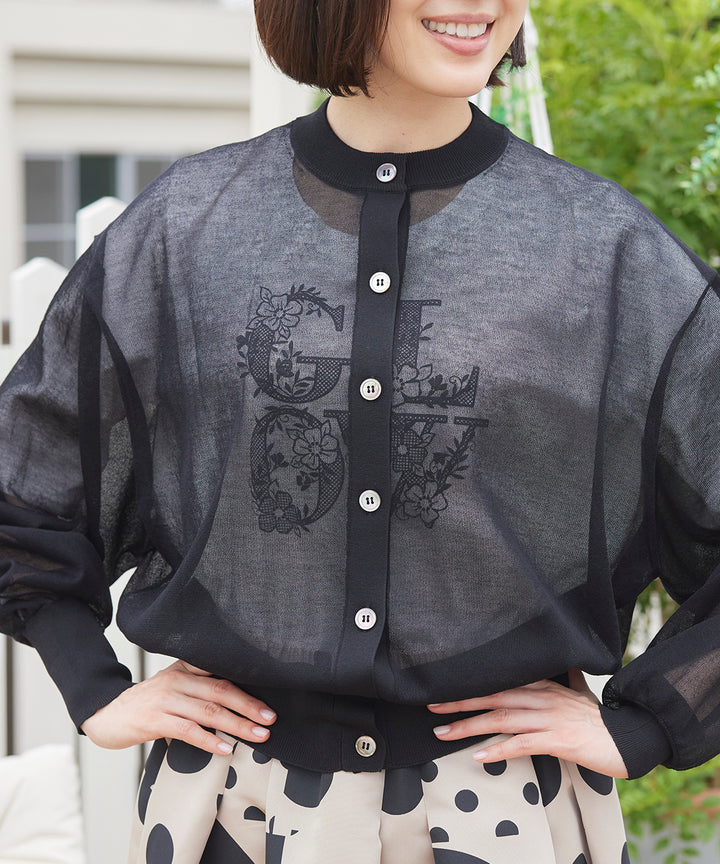 シアーニットカーディガン KANSAI BIS(カンサイビス)公式ストア 50代60