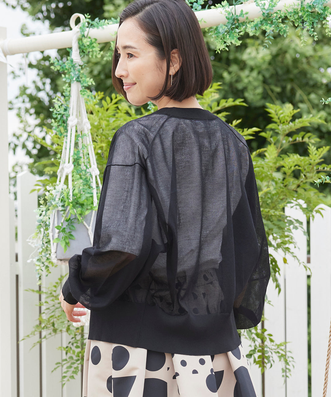 シアーニットカーディガン KANSAI BIS(カンサイビス)公式ストア 50代60