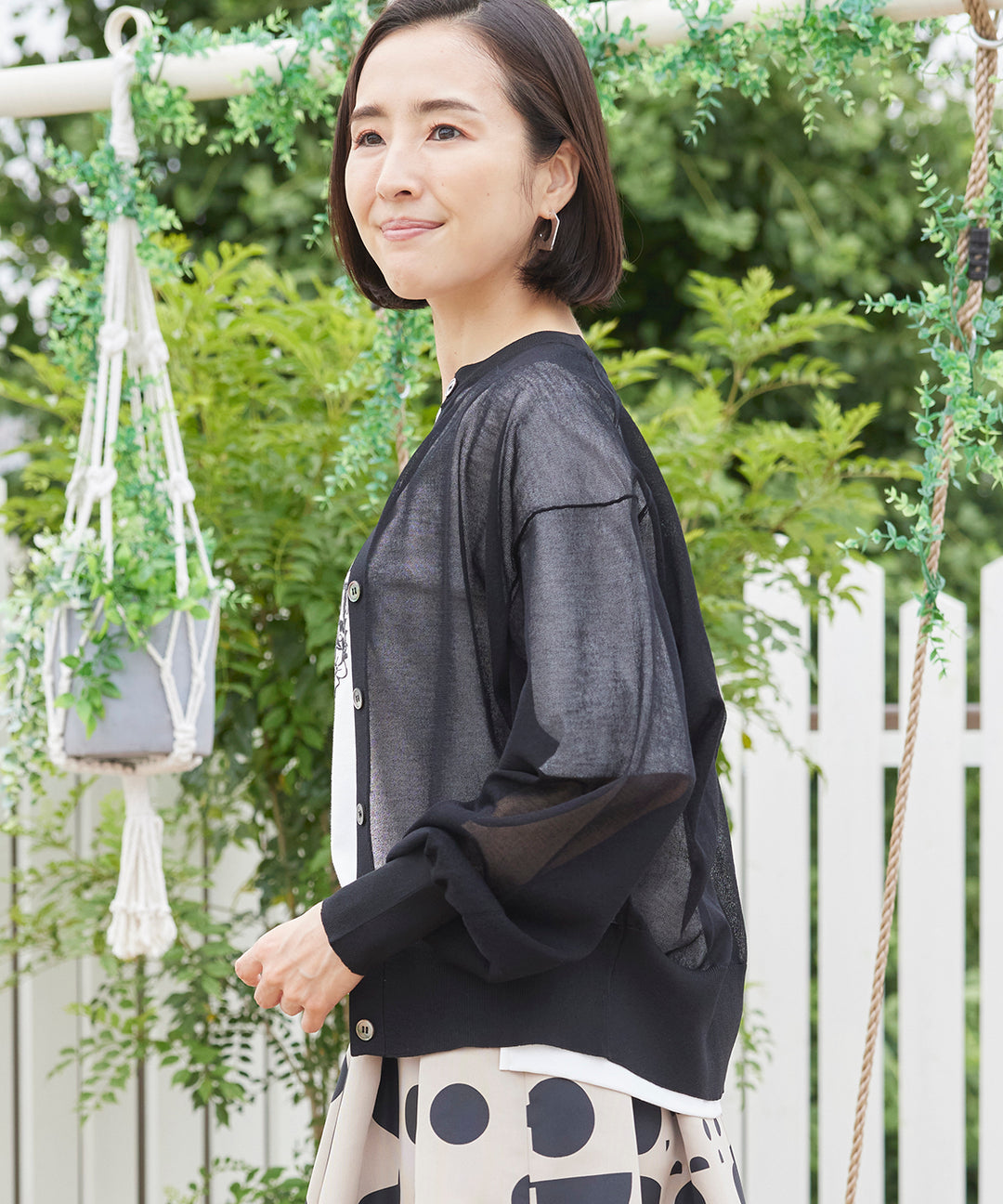 シアーニットカーディガン KANSAI BIS(カンサイビス)公式ストア 50代60