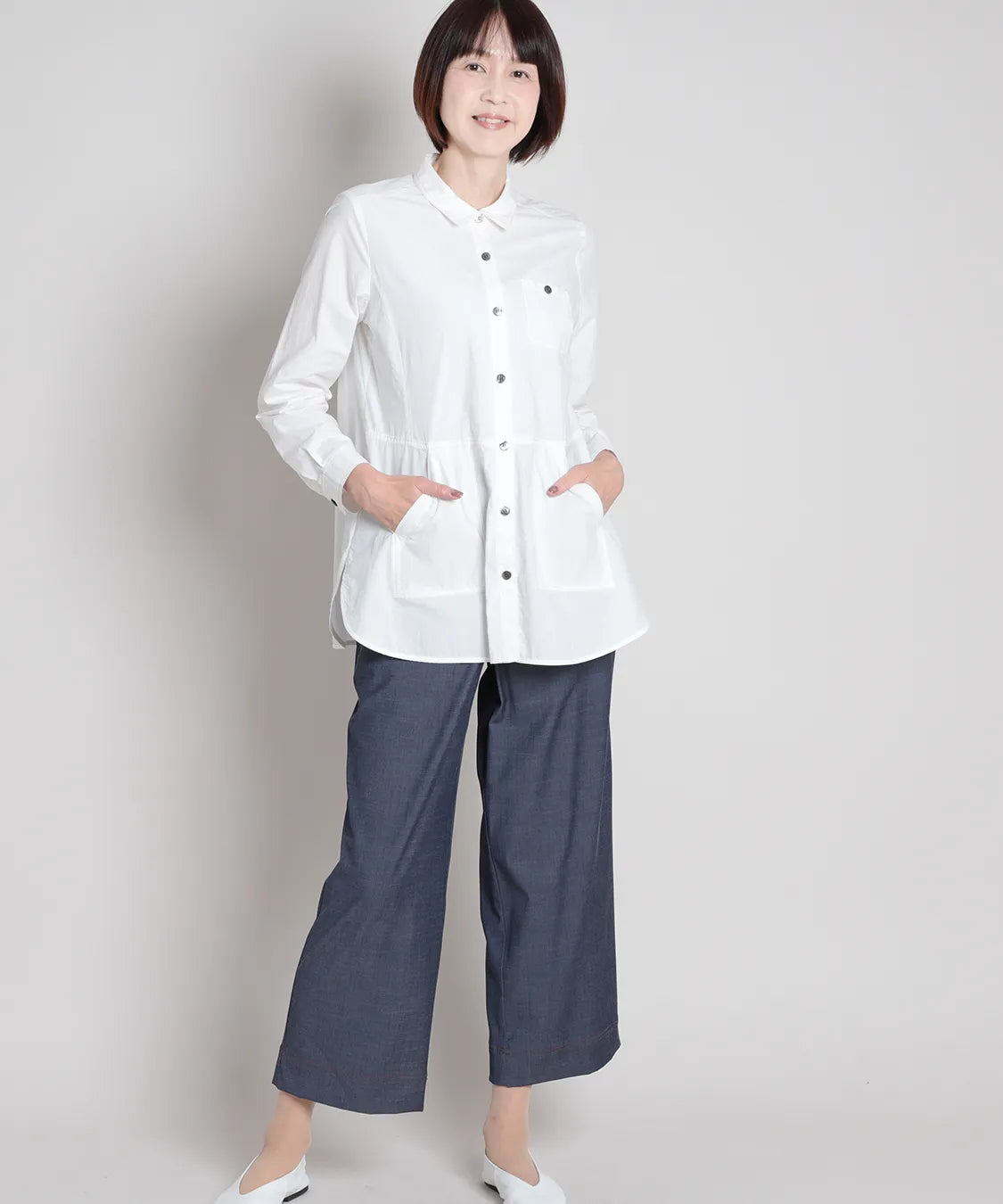 ナチュレローンワッシャーロングシャツ  KANSAI BIS(カンサイビス)