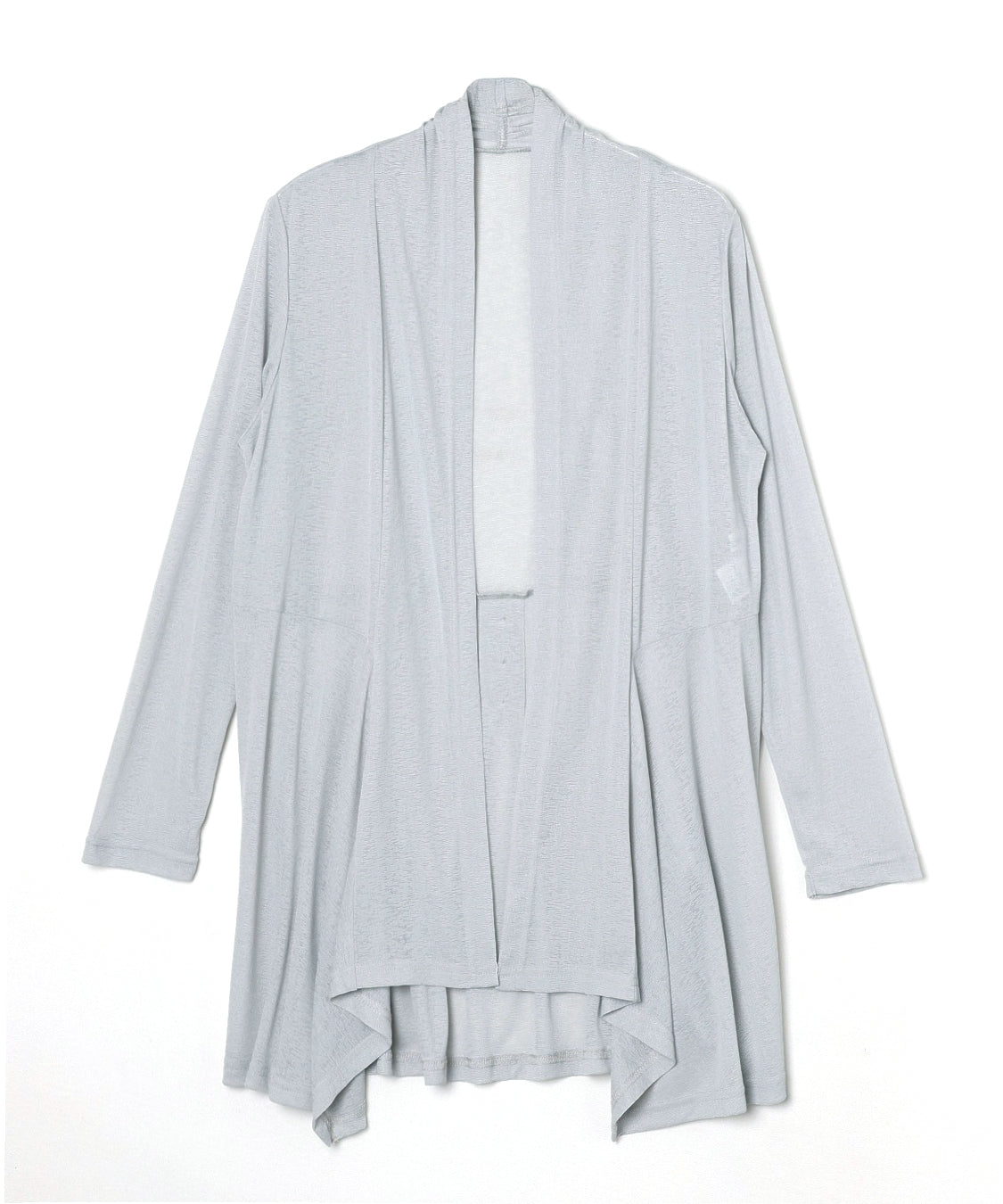 梨地ジャージーロングカーディガン  KANSAI BIS(カンサイビス)