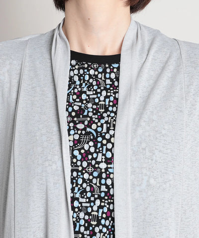 梨地ジャージーロングカーディガン  KANSAI BIS(カンサイビス)