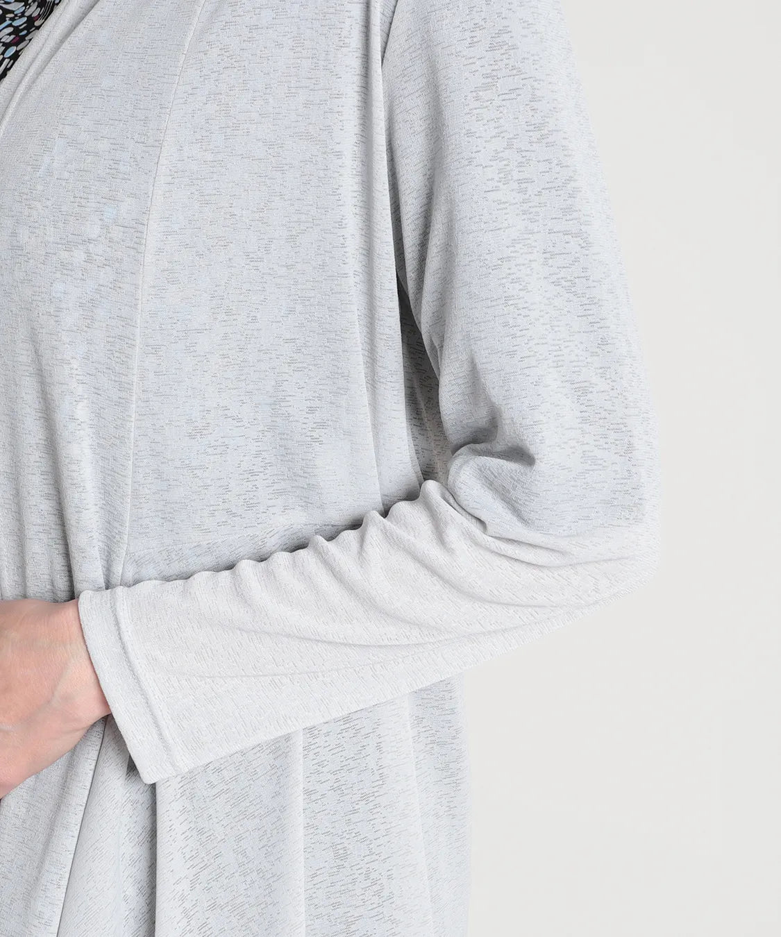 梨地ジャージーロングカーディガン  KANSAI BIS(カンサイビス)