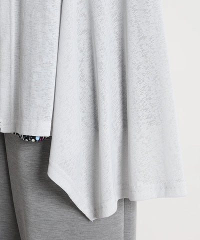 梨地ジャージーロングカーディガン  KANSAI BIS(カンサイビス)