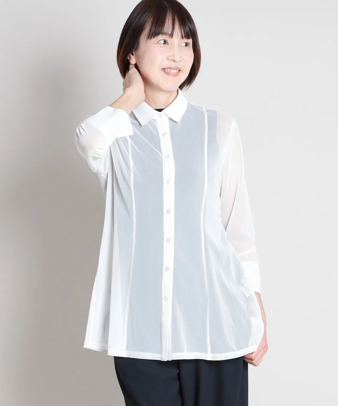 ブリリアントチュールロングシャツ  KANSAI BIS(カンサイビス)