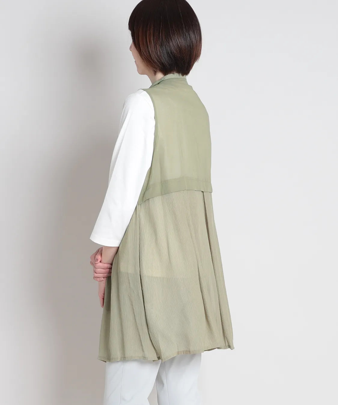 50ボイル楊柳ロングベスト  KANSAI BIS(カンサイビス)