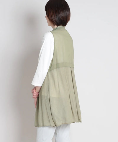 50ボイル楊柳ロングベスト  KANSAI BIS(カンサイビス)