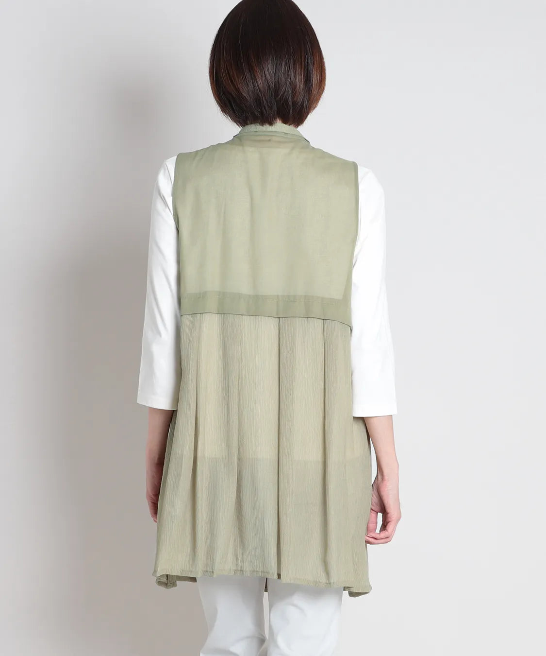 50ボイル楊柳ロングベスト  KANSAI BIS(カンサイビス)