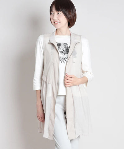 50ボイル楊柳ロングベスト  KANSAI BIS(カンサイビス)