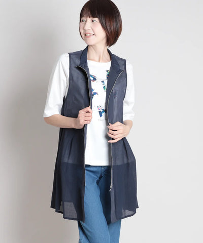 50ボイル楊柳ロングベスト  KANSAI BIS(カンサイビス)