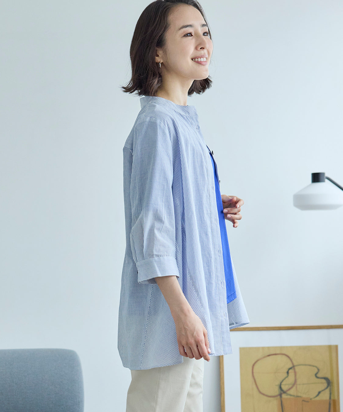 サニーデイストライプロングシャツ KANSAI BIS(カンサイビス)