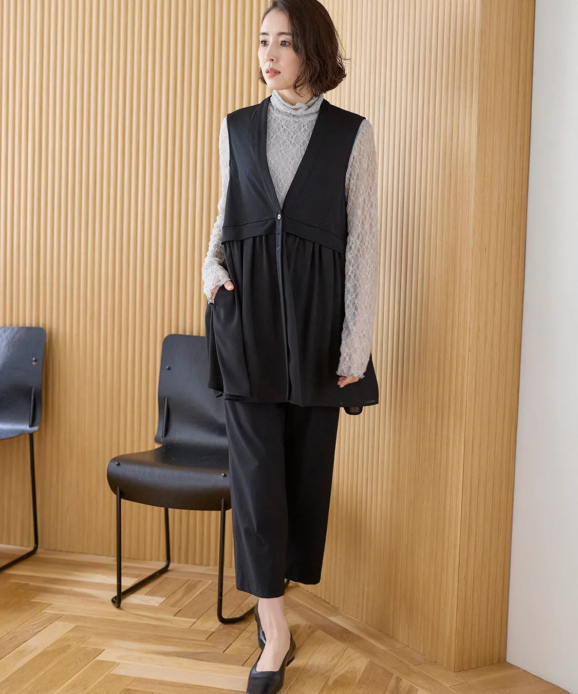 バーゼルMIXスムースロングベスト  KANSAI BIS(カンサイビス)