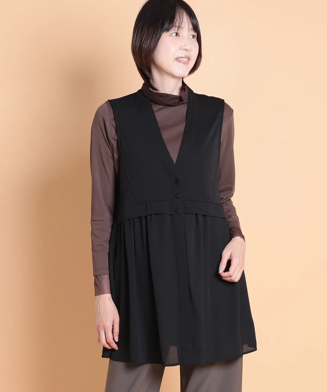 バーゼルMIXスムースロングベスト  KANSAI BIS(カンサイビス)