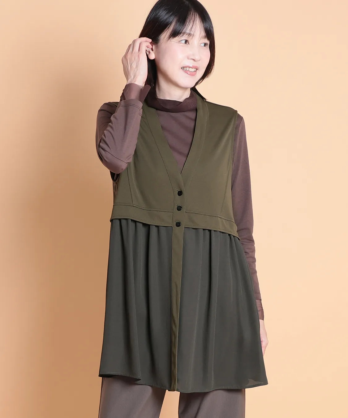 バーゼルMIXスムースロングベスト  KANSAI BIS(カンサイビス)