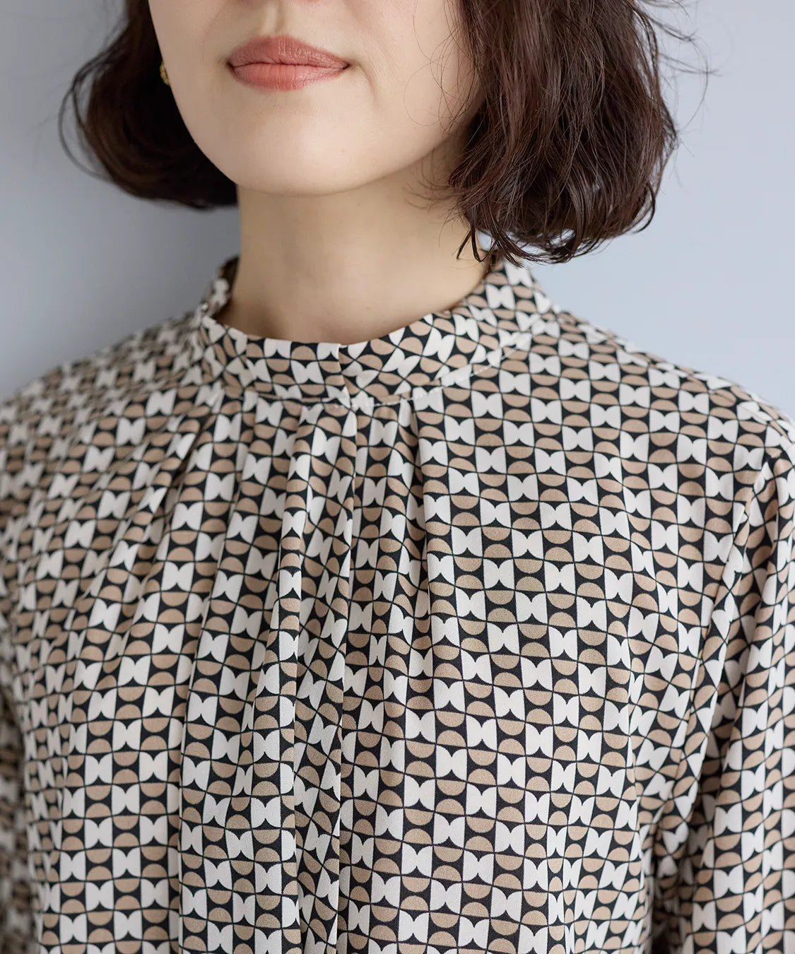 キャンサーデシンプリントブラウス  KANSAI BIS(カンサイビス)