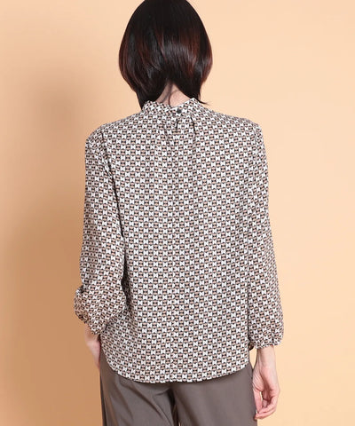 キャンサーデシンプリントブラウス  KANSAI BIS(カンサイビス)