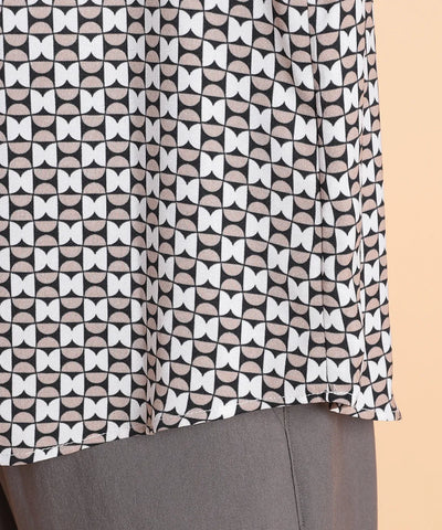 キャンサーデシンプリントブラウス  KANSAI BIS(カンサイビス)