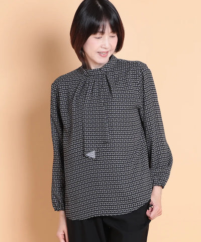 キャンサーデシンプリントブラウス  KANSAI BIS(カンサイビス)