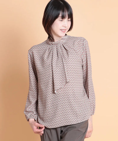 キャンサーデシンプリントブラウス  KANSAI BIS(カンサイビス)