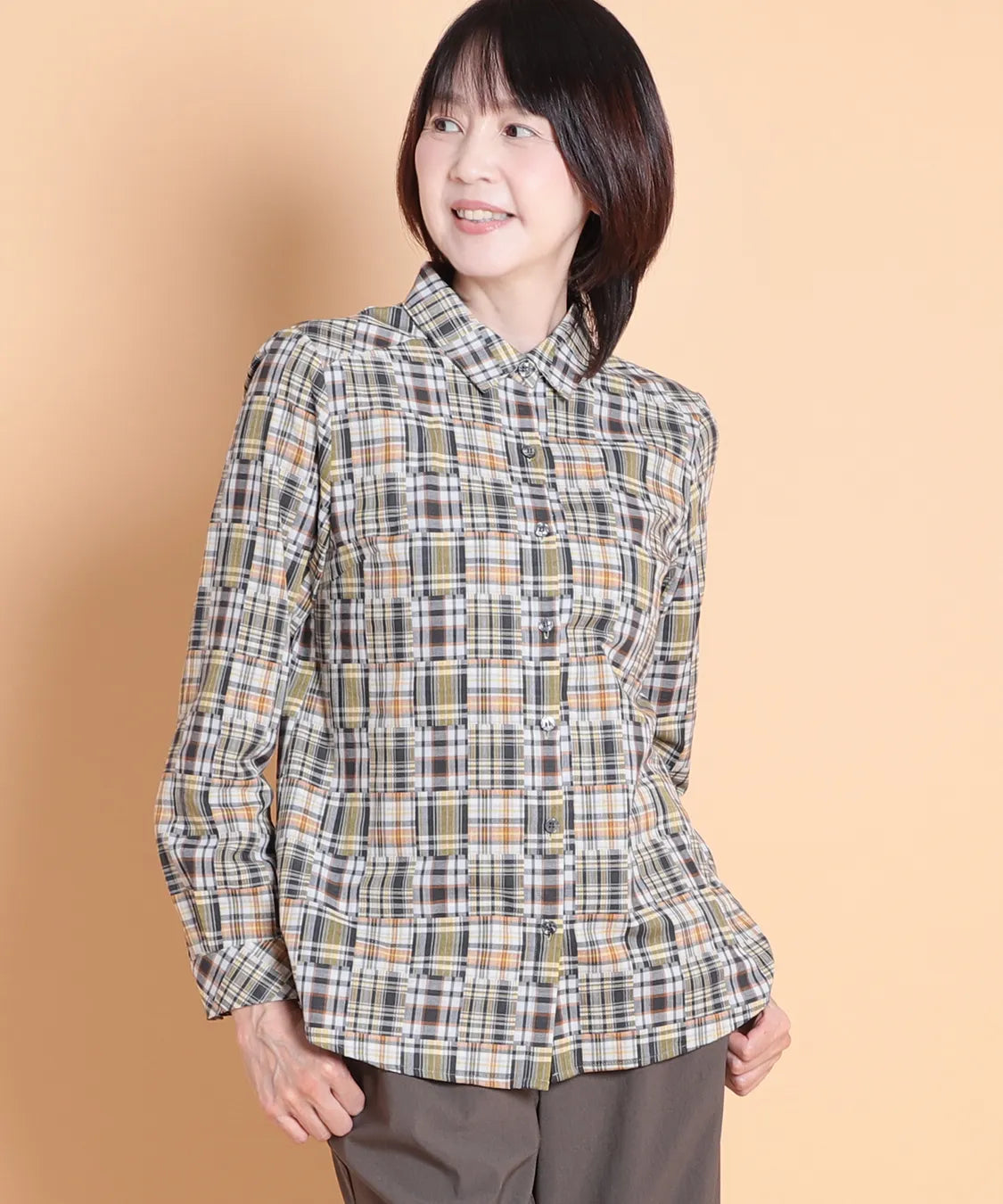 カレッジPWクロスチェックシャツ  KANSAI BIS(カンサイビス)