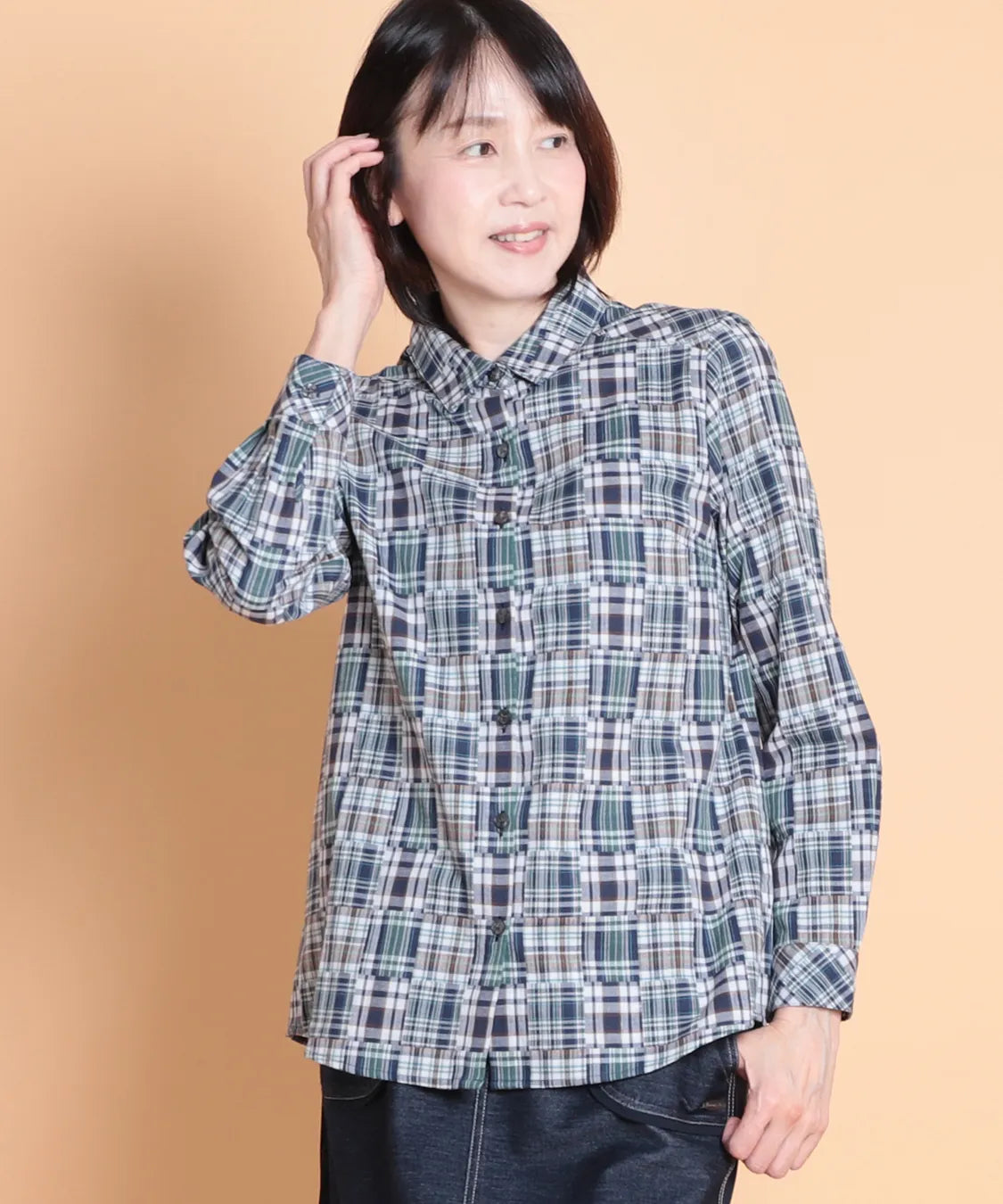 カレッジPWクロスチェックシャツ  KANSAI BIS(カンサイビス)