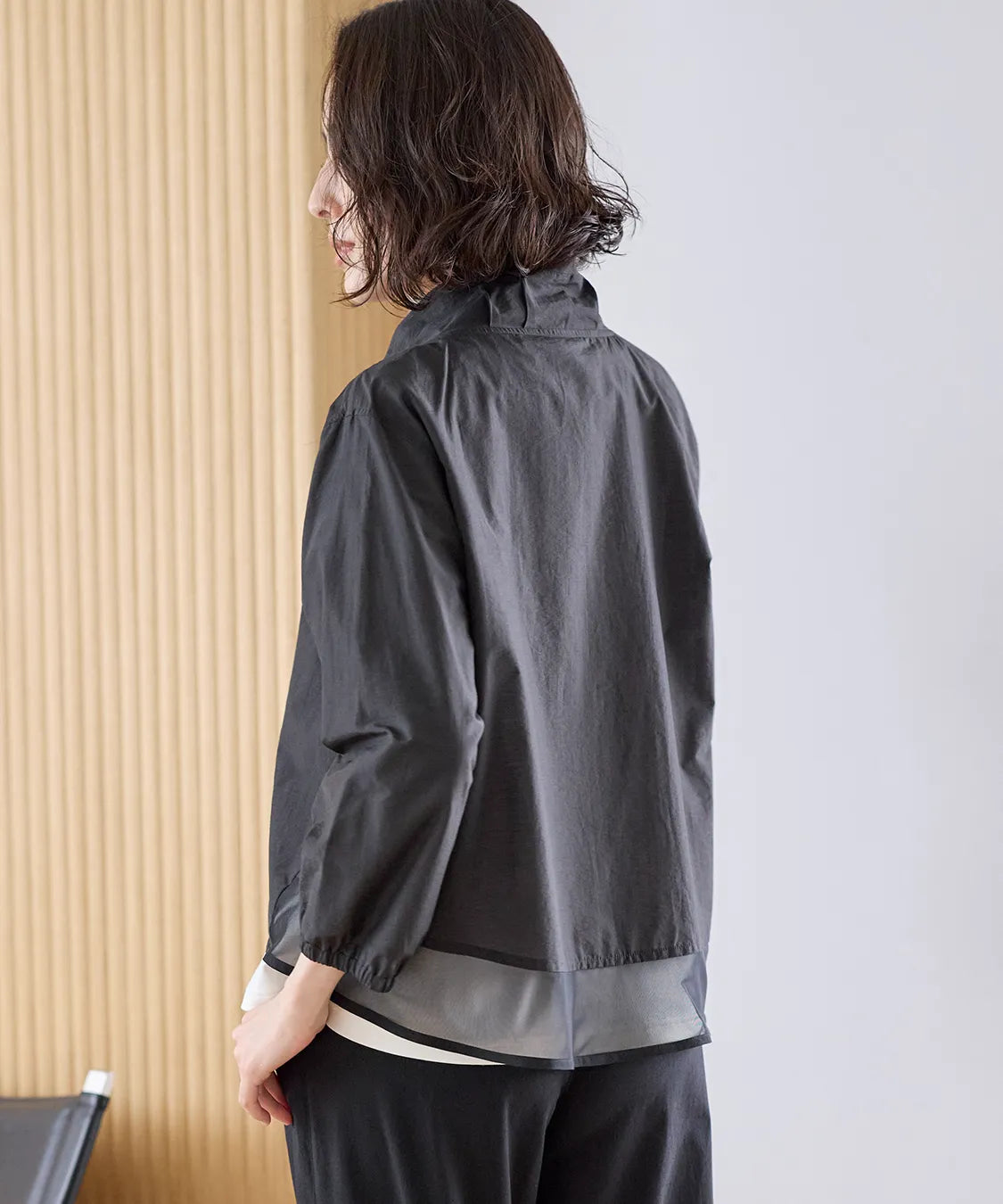 レアードチュールMIXライトブルゾン  KANSAI BIS(カンサイビス)