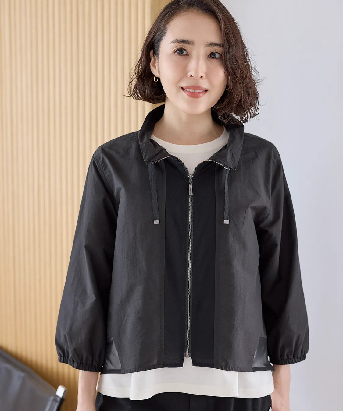 レアードチュールMIXライトブルゾン  KANSAI BIS(カンサイビス)