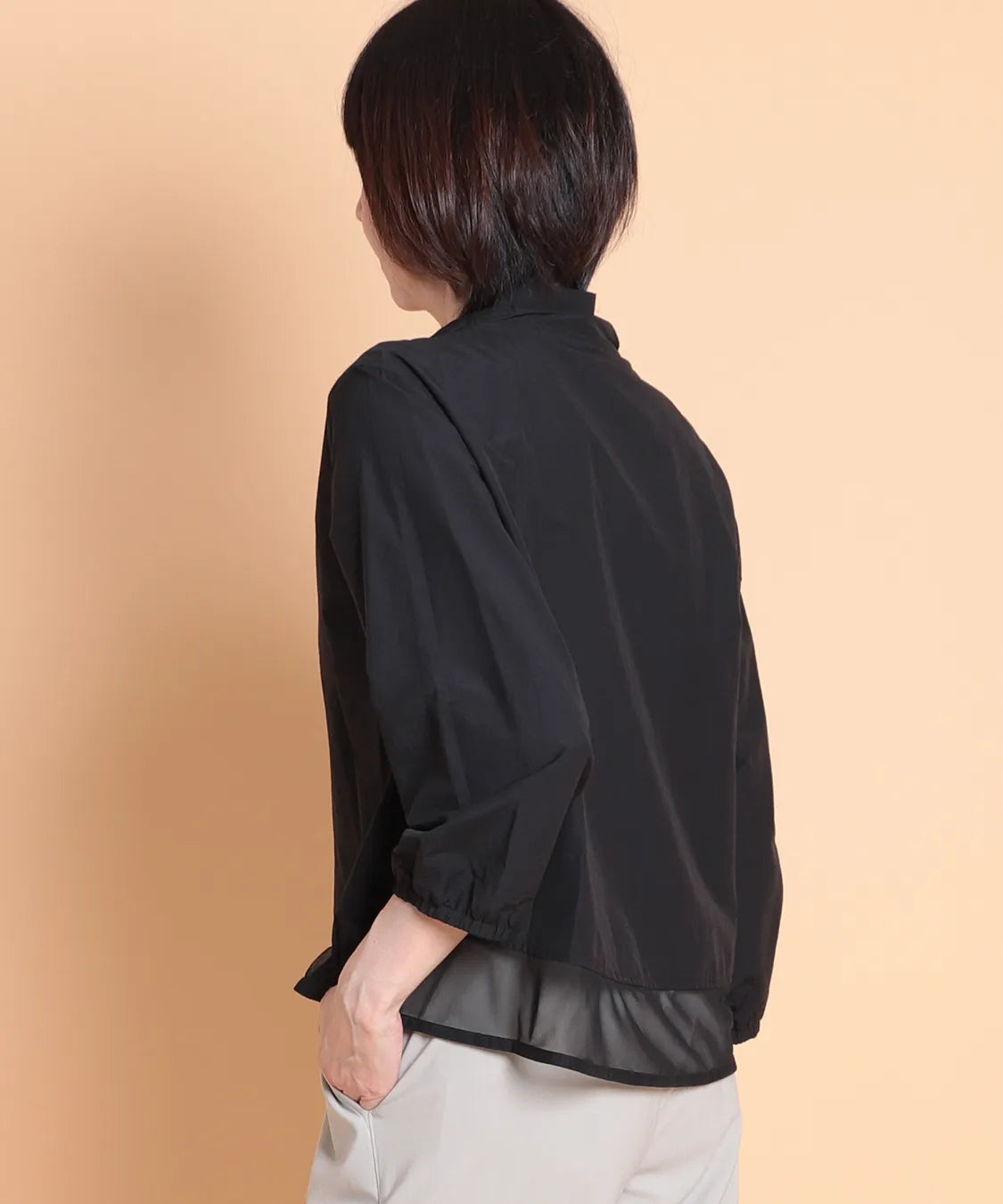 レアードチュールMIXライトブルゾン  KANSAI BIS(カンサイビス)