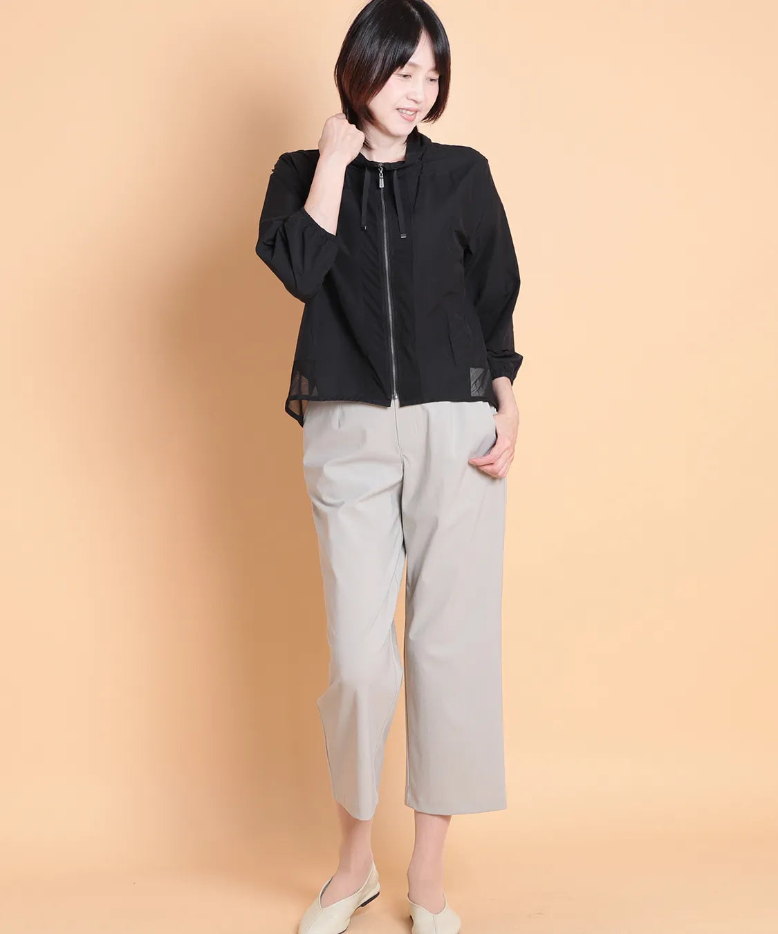 レアードチュールMIXライトブルゾン  KANSAI BIS(カンサイビス)