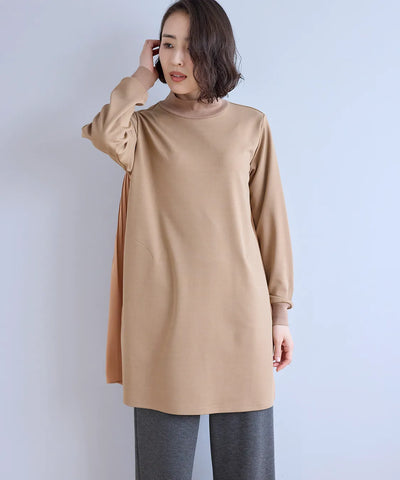 ミンスターリブMIXプリーツチュニック  KANSAI BIS(カンサイビス)