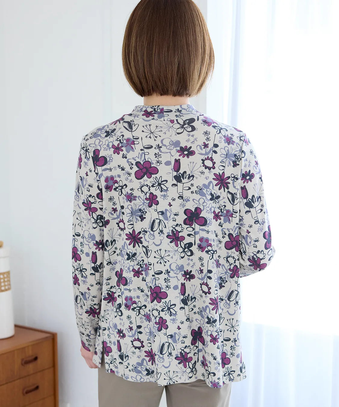 メランジェプリントMIXプルオーバー  KANSAI BIS(カンサイビス)