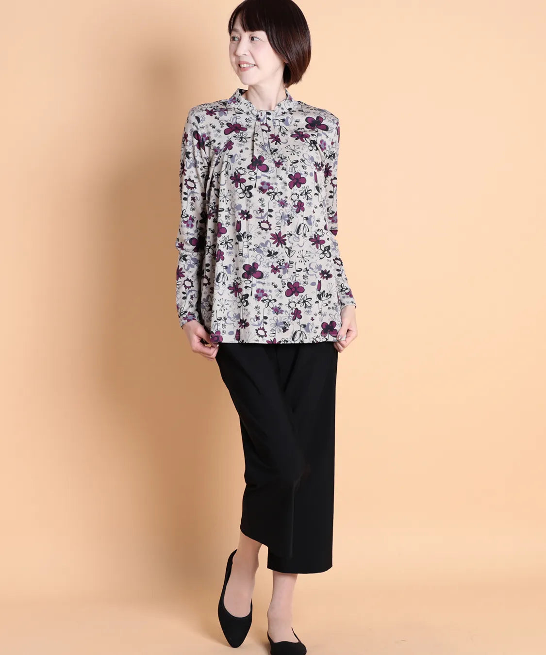 メランジェプリントMIXプルオーバー  KANSAI BIS(カンサイビス)