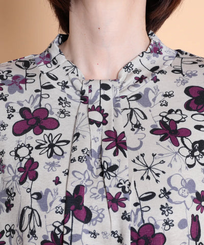 メランジェプリントMIXプルオーバー  KANSAI BIS(カンサイビス)