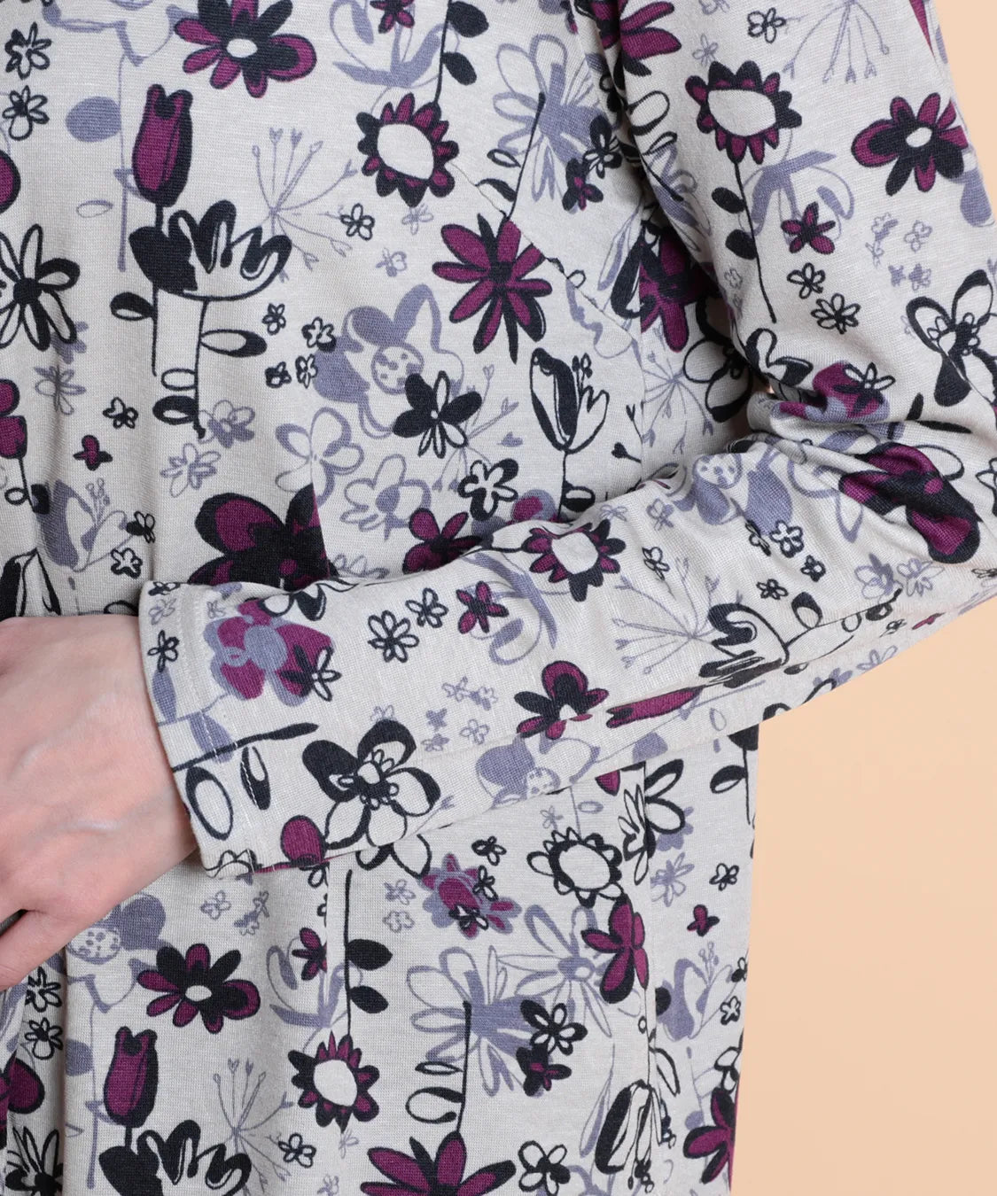 メランジェプリントMIXプルオーバー  KANSAI BIS(カンサイビス)