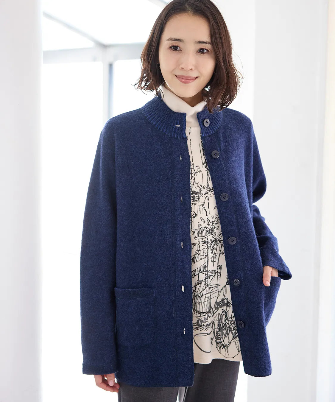 ブラウニージャージーウールジャケット  KANSAI BIS(カンサイビス)