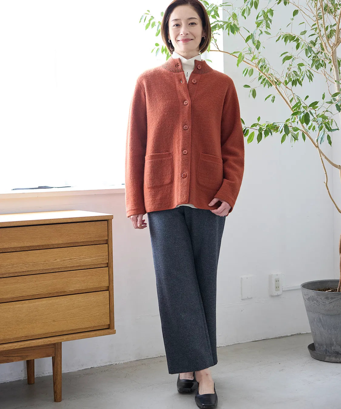 ブラウニージャージーウールジャケット  KANSAI BIS(カンサイビス)