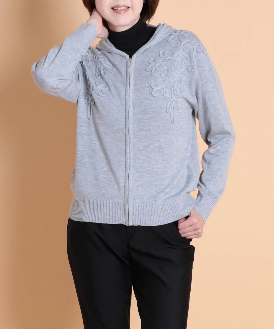 ミナルディコードニットパーカージャケット  KANSAI BIS(カンサイビス)