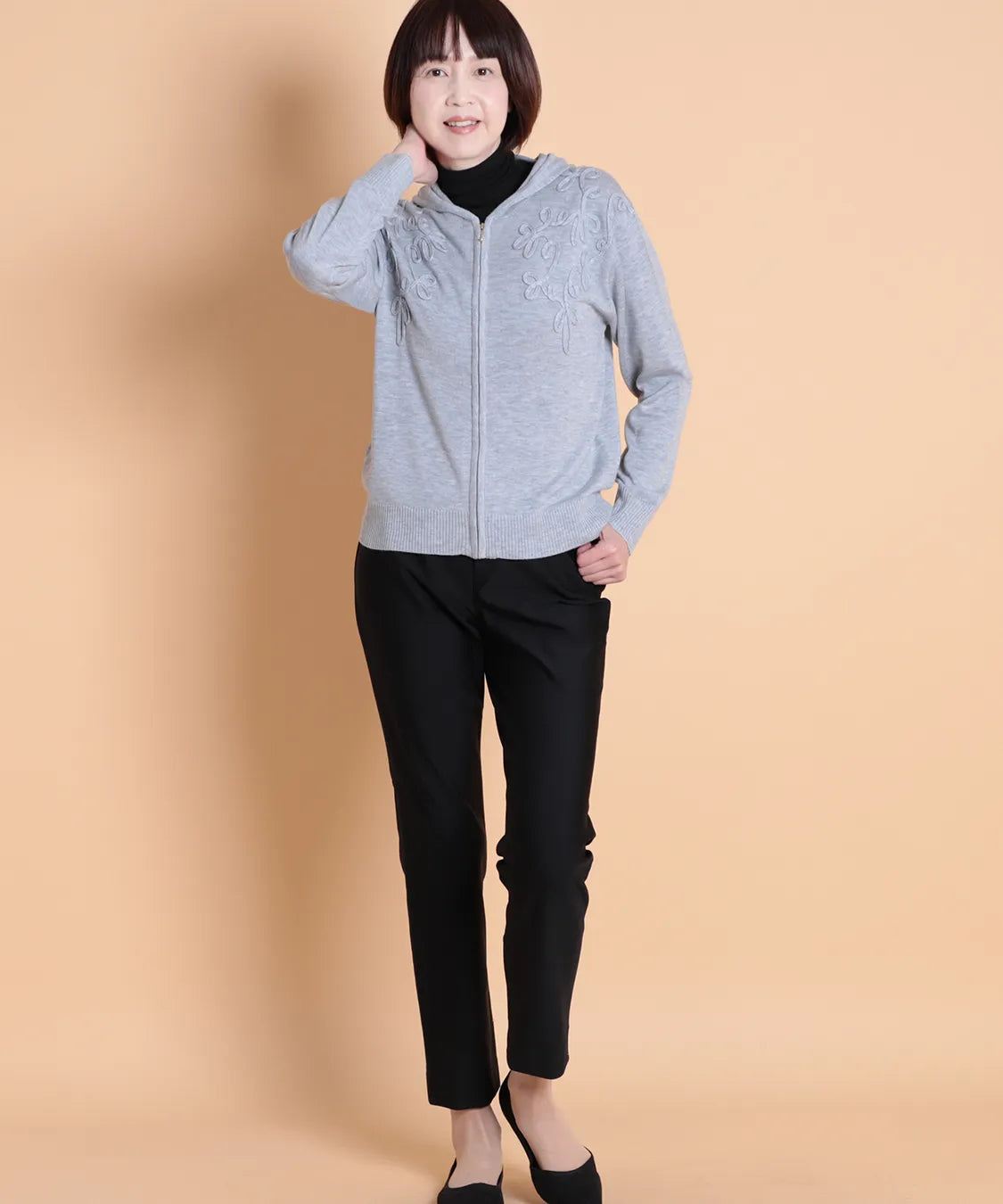 ミナルディコードニットパーカージャケット  KANSAI BIS(カンサイビス)