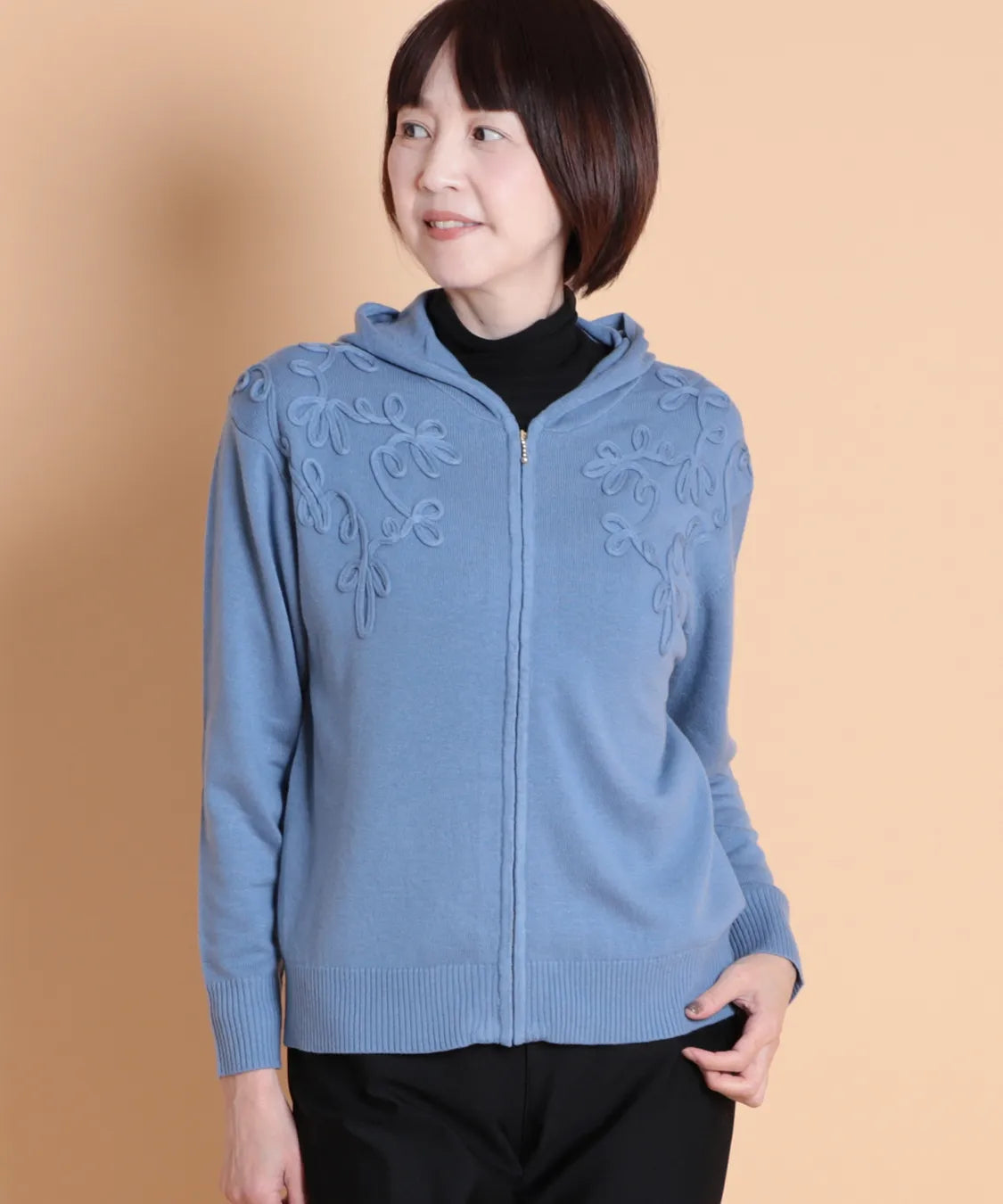 ミナルディコードニットパーカージャケット  KANSAI BIS(カンサイビス)