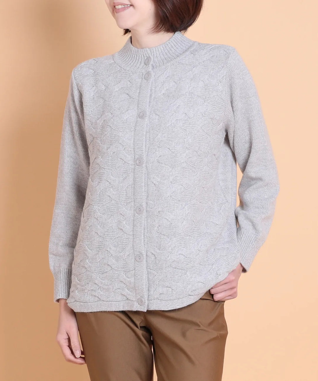 8Gアンゴラケーブルニットカーディガン KANSAI BIS(カンサイビス)公式