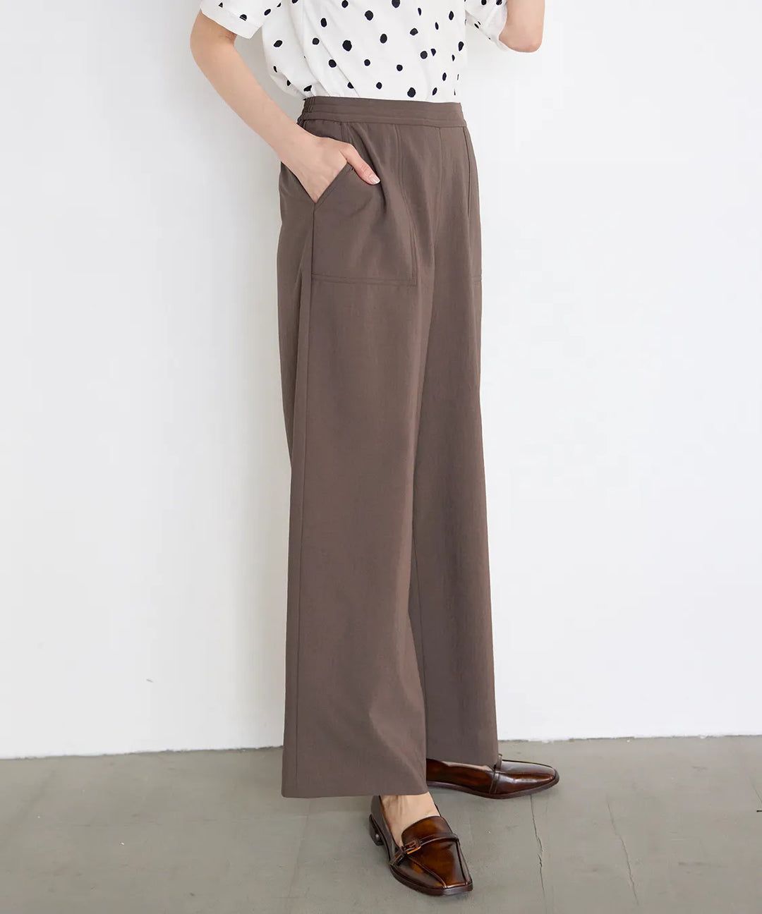 リランティスドライワッシャープルオンワイドパンツ KANSAI BIS