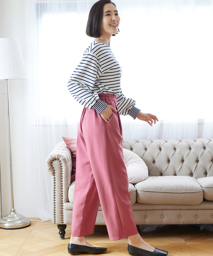 新品未■Kaon カオン■アローズ購入 フロントスリット センタープレス パンツ Aimoon センタープレスパンツ スリットパンツ -ファッション通販