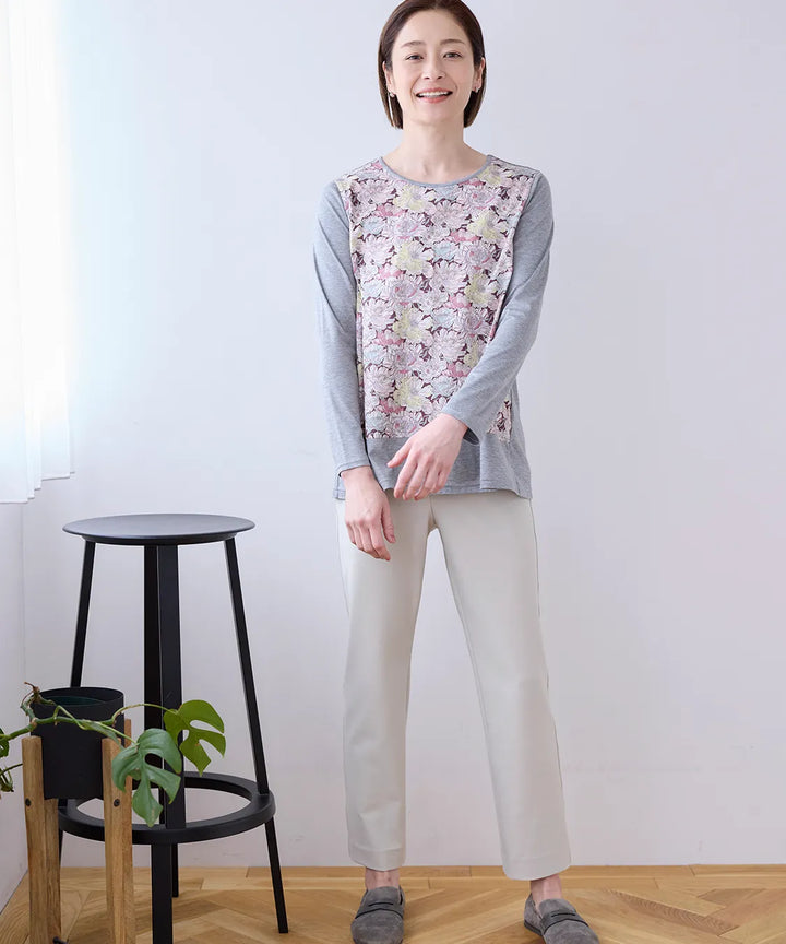 まるる CAMBIO(カンビオ)】Wave Quilting Surrouel Pants キルティング