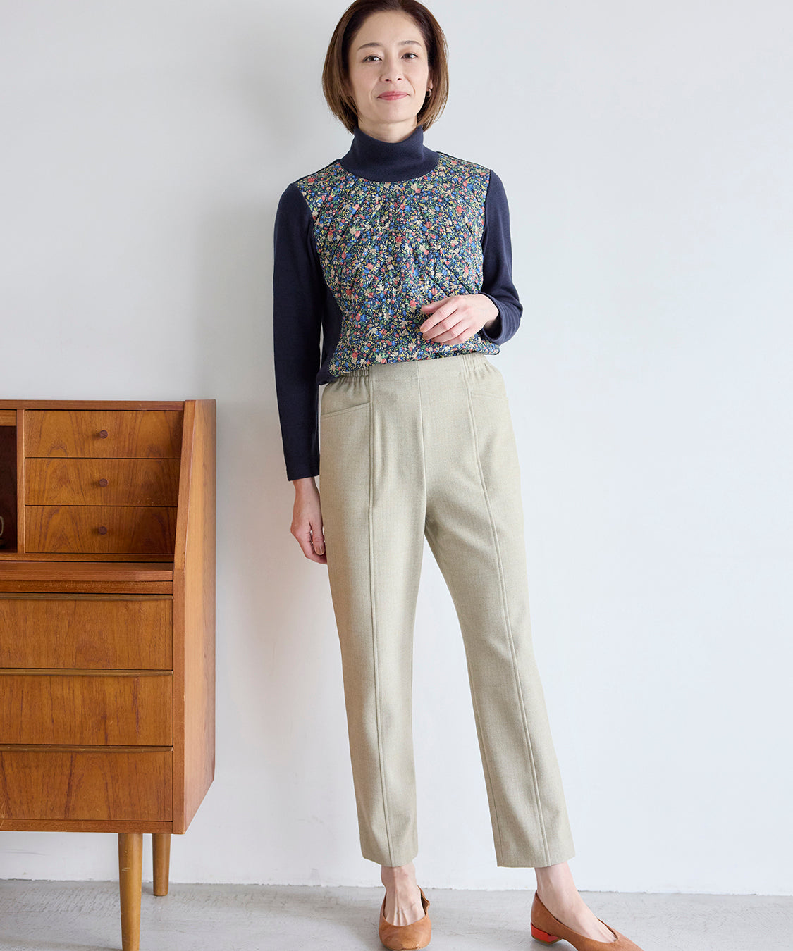 オデッサHRピーチPOスリムアンクルパンツ  LANTANA(ランタナ)