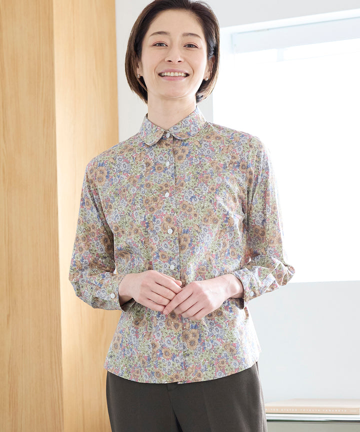 【極美品】Savoir（サヴォア）× LIBERTY（リバティ）ブラウス　花柄 極美品】Savoir（サヴォア）× LIBERTY（リバティ）ブラウス 花柄