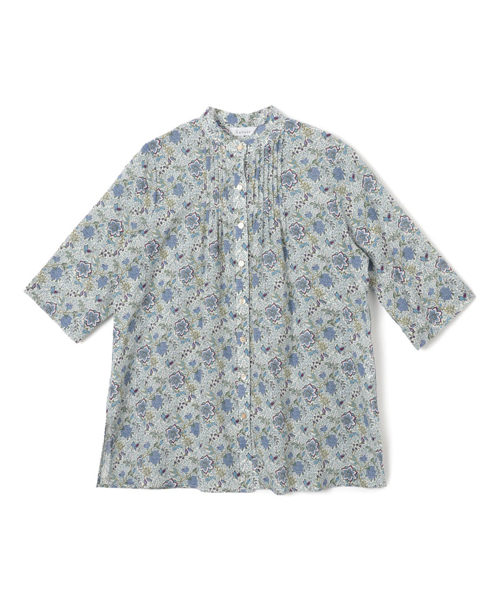 リバティ タラメアシルスムースピンタックロングブラウス リバティ