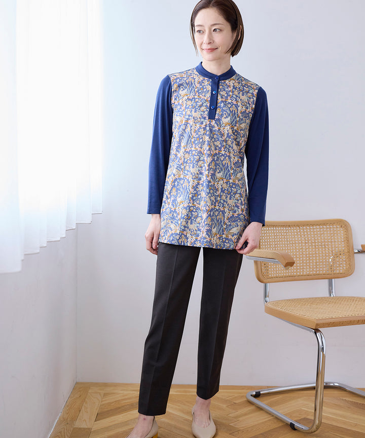 リバティ クラフトマンシップタナローンMIXチュニック リバティ