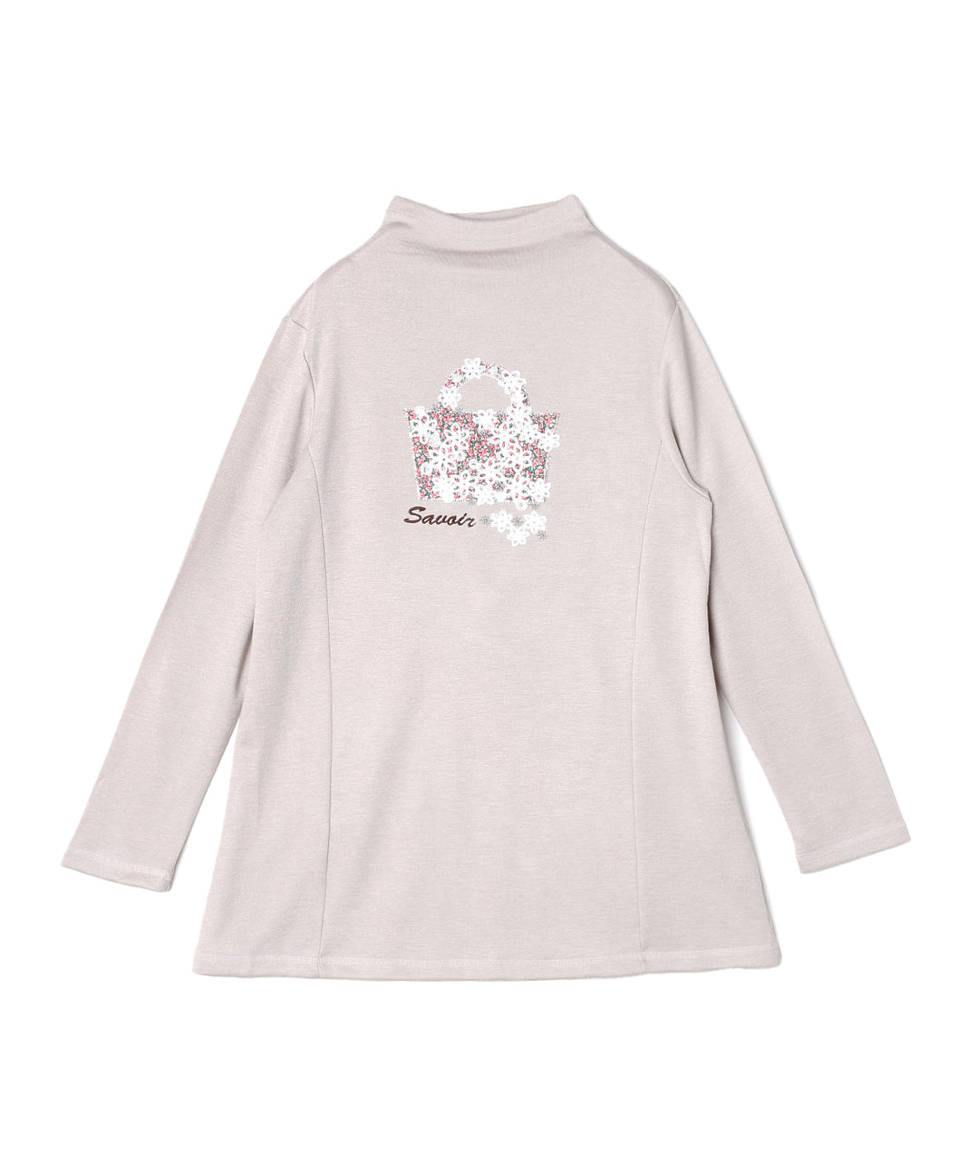 リバティ　チュニック　新品 リバティプリント】チュニックブラウス(M(150) ブルー グレー